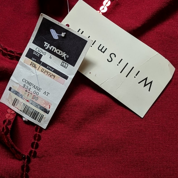 Willi Smith silk blend sequined top new with tags - Picture 5 of 5